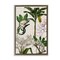 Stupell Industries Vintage Monkey & Plants Framed Floater Canvas Wall Art Design by Vision Studio